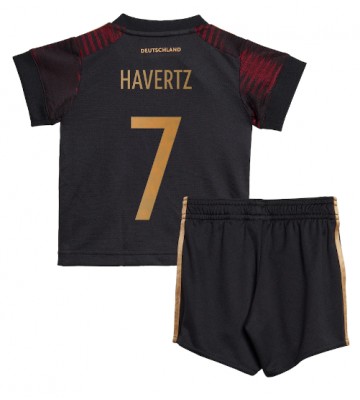 Tyskland Kai Havertz #7 Borta Kläder Barn VM 2022 Kortärmad (+ Korta byxor)
